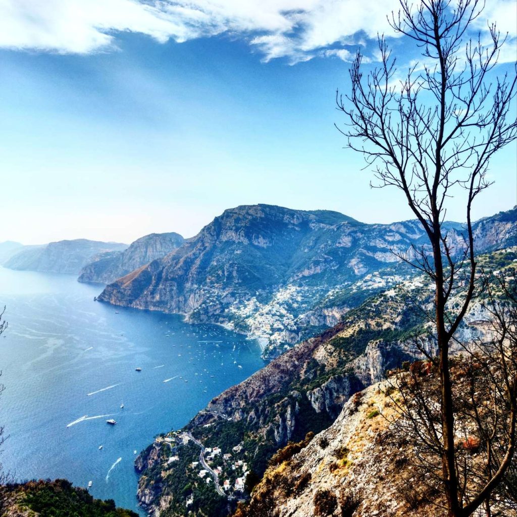 A view to Amalfi Coast from the Path of Gods