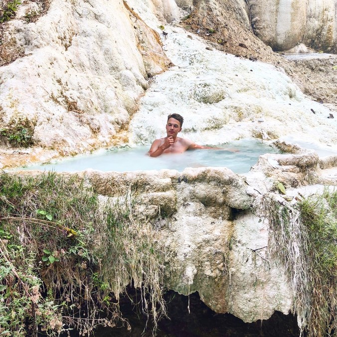 Bagni San Filippo thermal springs. Tuscany