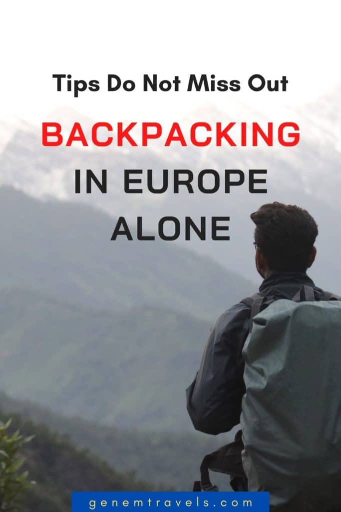 backpacking in Europe alone