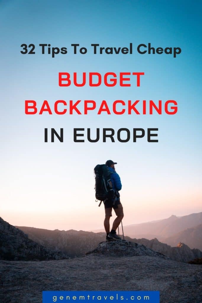 budget backpacking