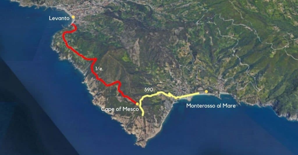 Cape of Mesco to Levanto hike