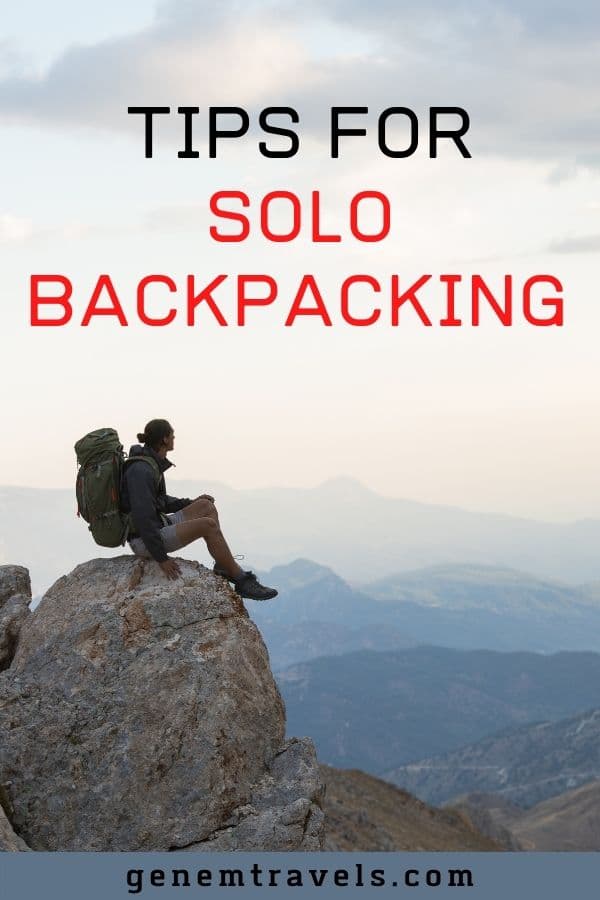tips for solo backpacking