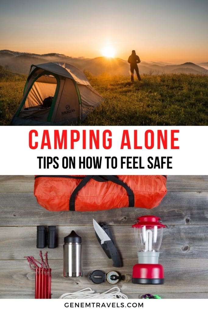 camping alone - how to