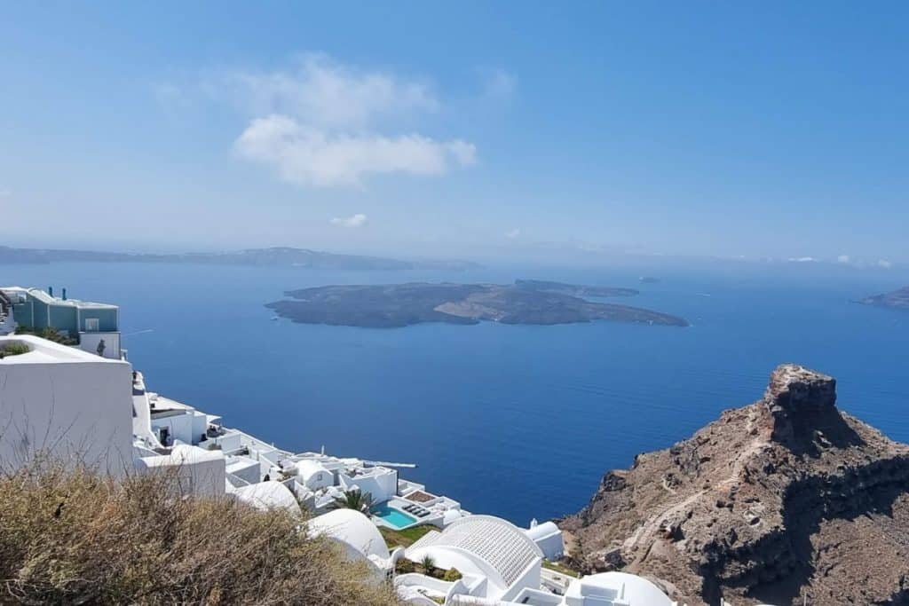 Hiking in Santorini