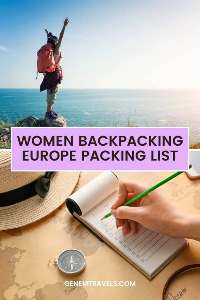 Women Backpacking Europe Packing List