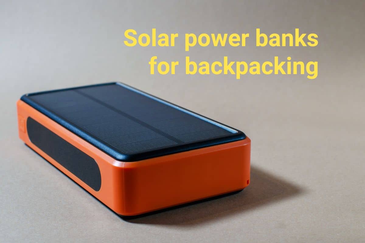 Solar power banks for backpacking